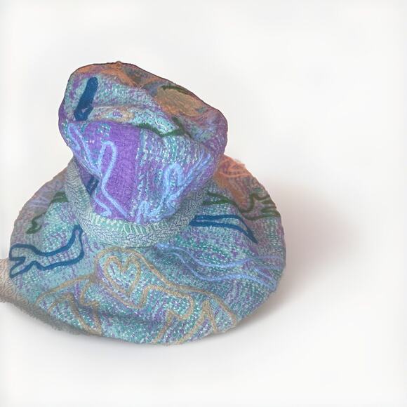 Free People Women\'s Vintage Kantha Bucket Hat Multicolor One Size NWOT NEW! main image 5